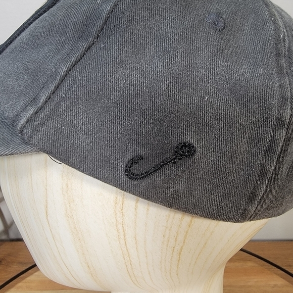 DK Caps Panama City Beach Florida Charcoal Gray Black Ball cap - Picture 11 of 17